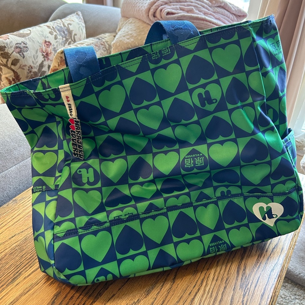 Harajuku Lovers Gwen Stefani edition Tote bag green and blue